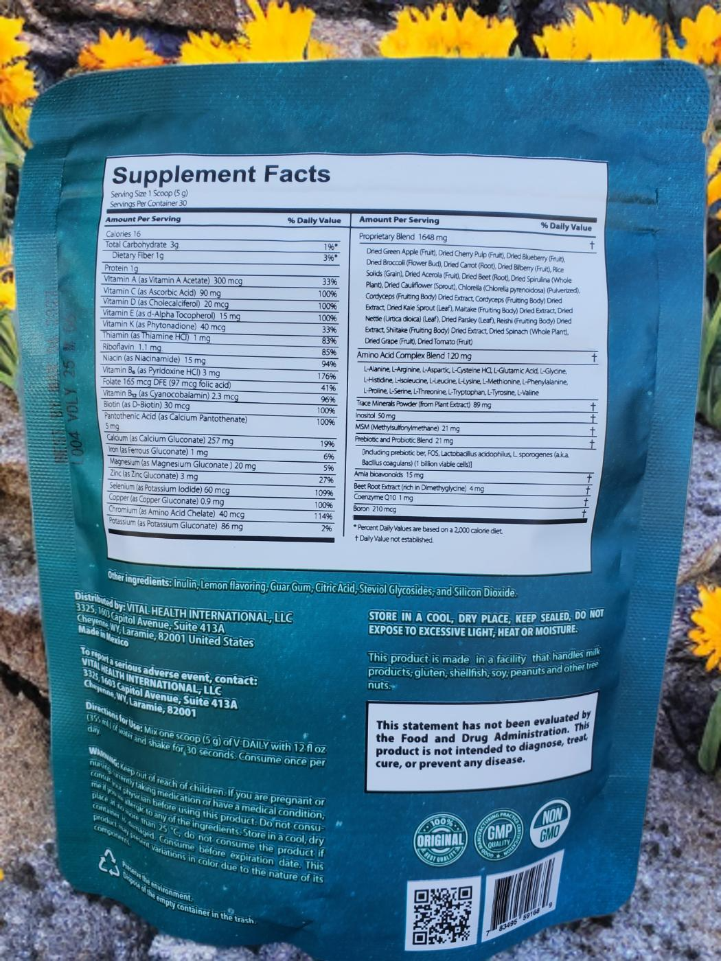 V-Daily ( Powder Dietary Net.Wt.5.29 oz) 150g - Image 3