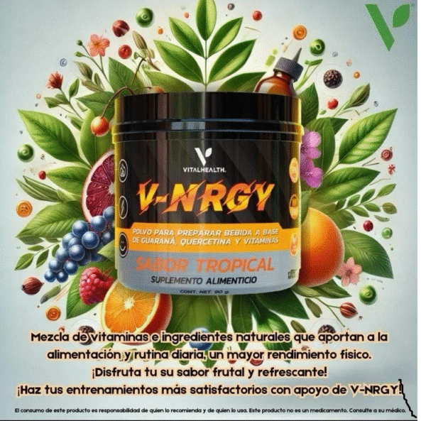 V-Nrgy Tropical Flavor Dietary Supplément Net. Wt. 3.0 (90 g)